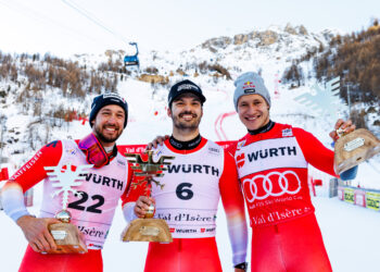 Ski alpin : triplé suisse au géant de Val d’Isère !