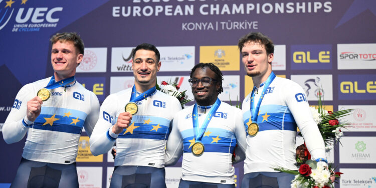 Cyclisme sur piste : six millièmes et la France encore championne d&rsquo;Europe de vitesse par équipe !