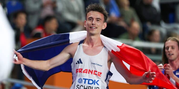 Athlétisme : Yann Schrub, grande première sur le podium mondial