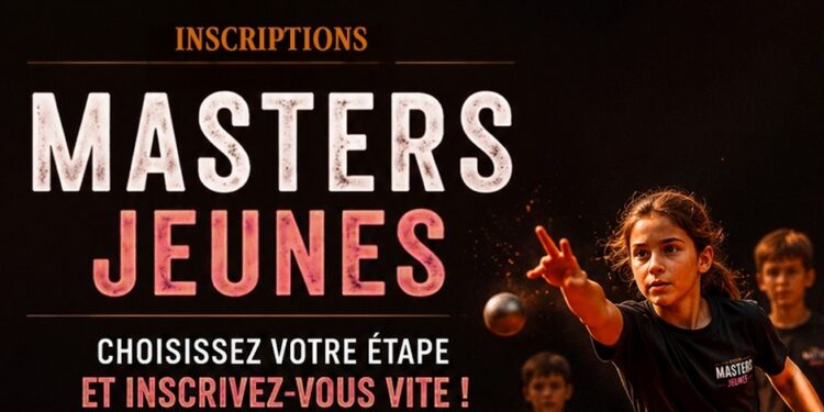Pétanque : inscrivez-vous pour l'édition 2026 des Masters Jeunes !