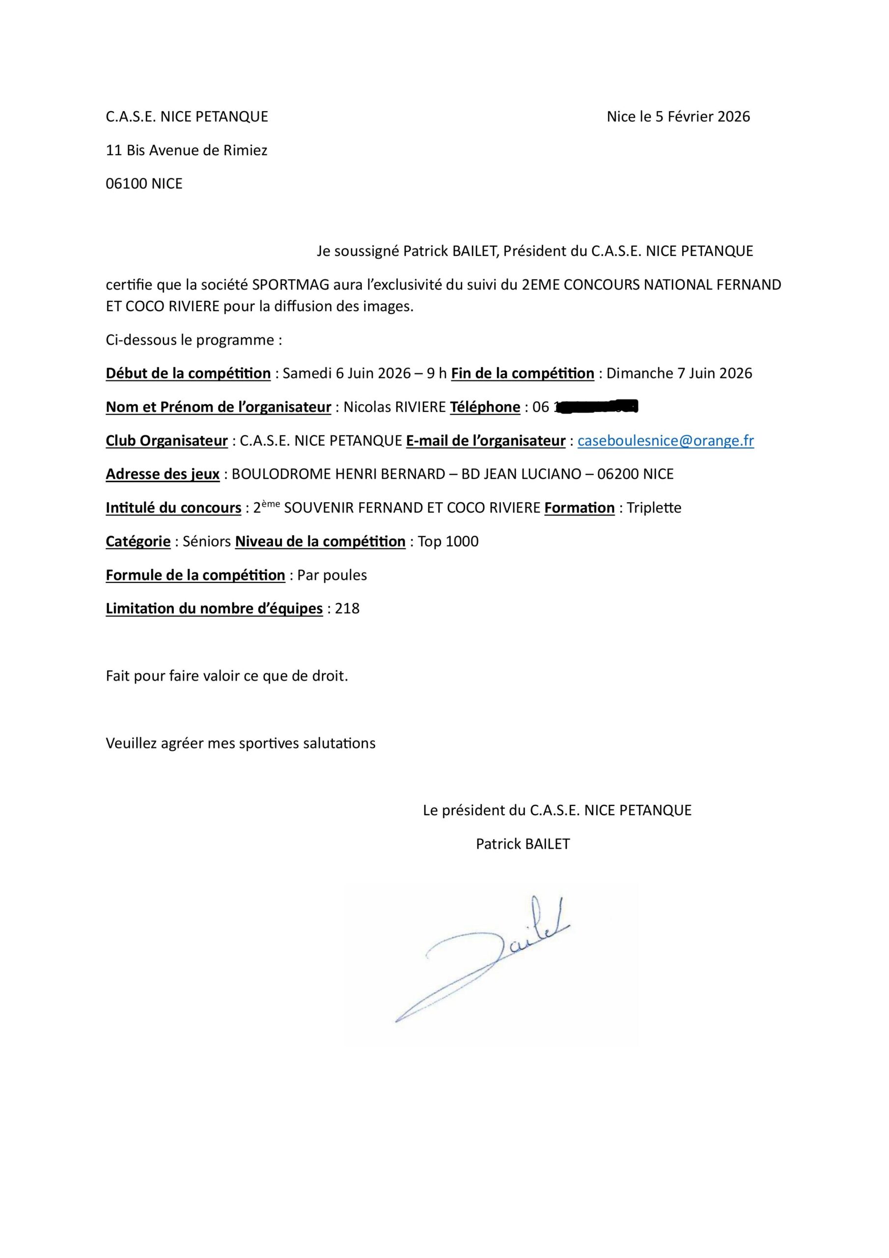 Pétanque : SPORTMAG réagit à la polémique concernant la diffusion du Souvenir Fernand et Coco Rivière