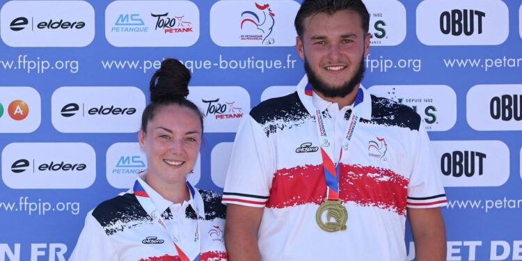 Pétanque : les champions de France doublette mixte, « sur un petit nuage »