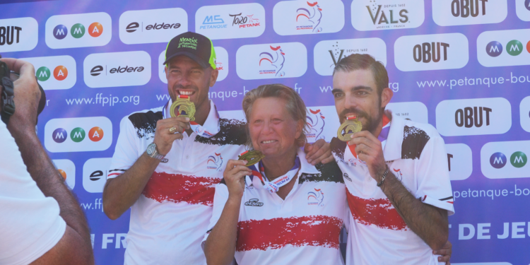 Pétanque : finale au sommet, Rocher – Rizzi – Jeanroy champions de France !