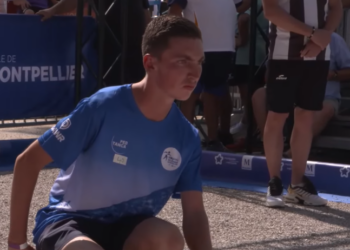 Pétanque : en démonstration, la jeune équipe de France fait le plein à Montpellier !