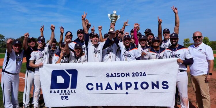 Baseball : Les Lions de Savigny champions de France… sans terrain à domicile
